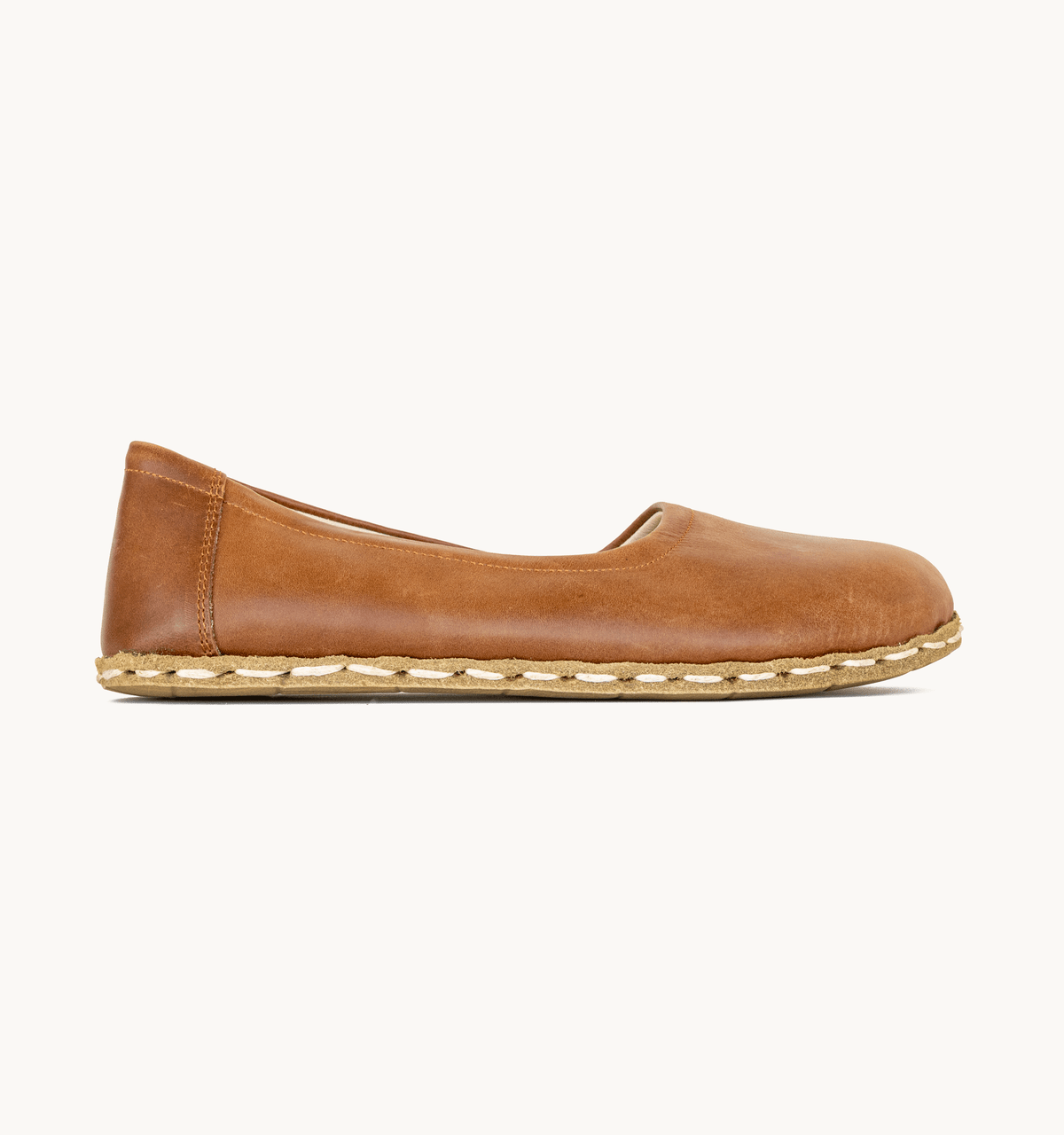 Umber Barefoot Leather Ballet Flat