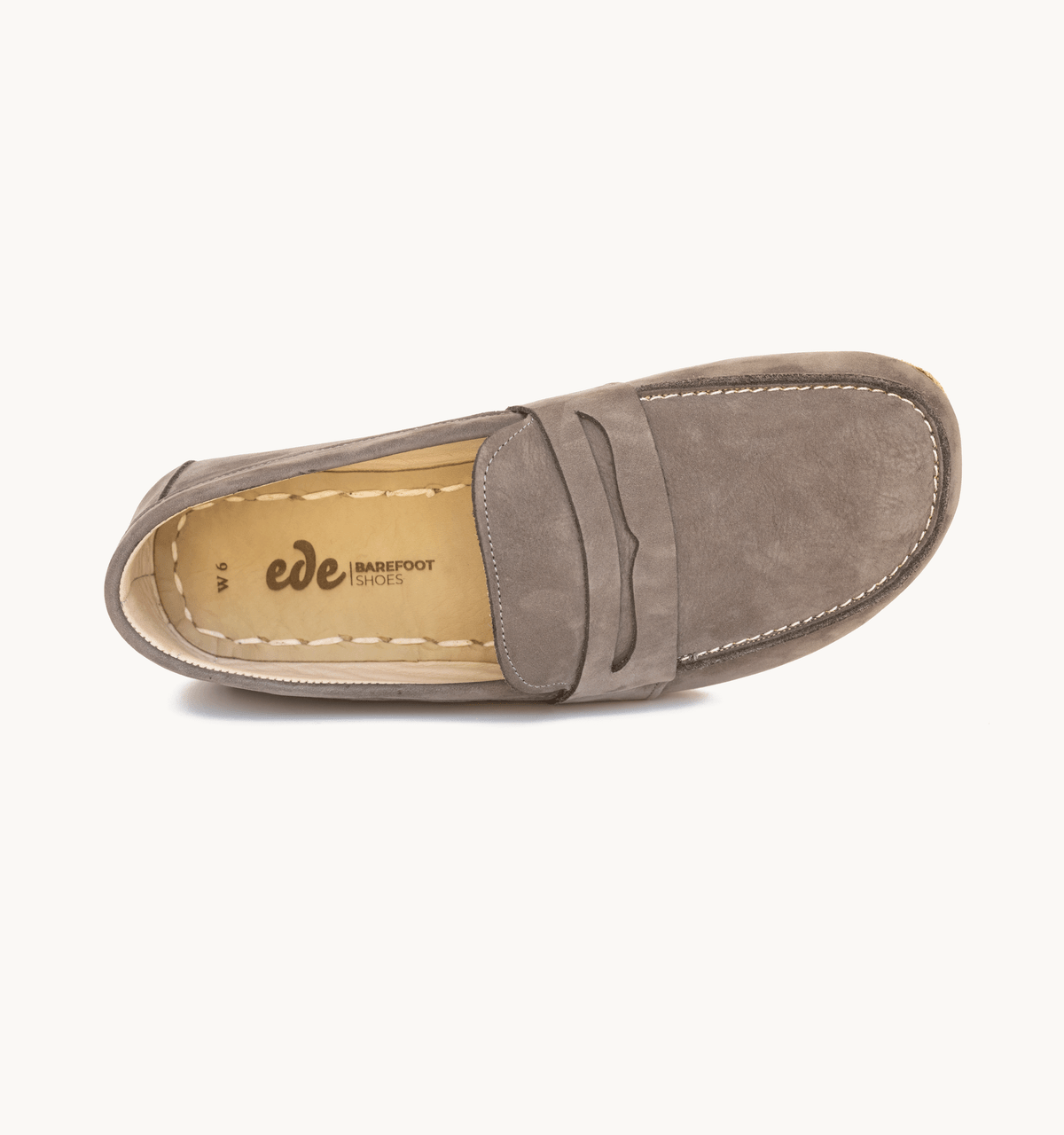 Ashen Barefoot Leather Penny Loafer