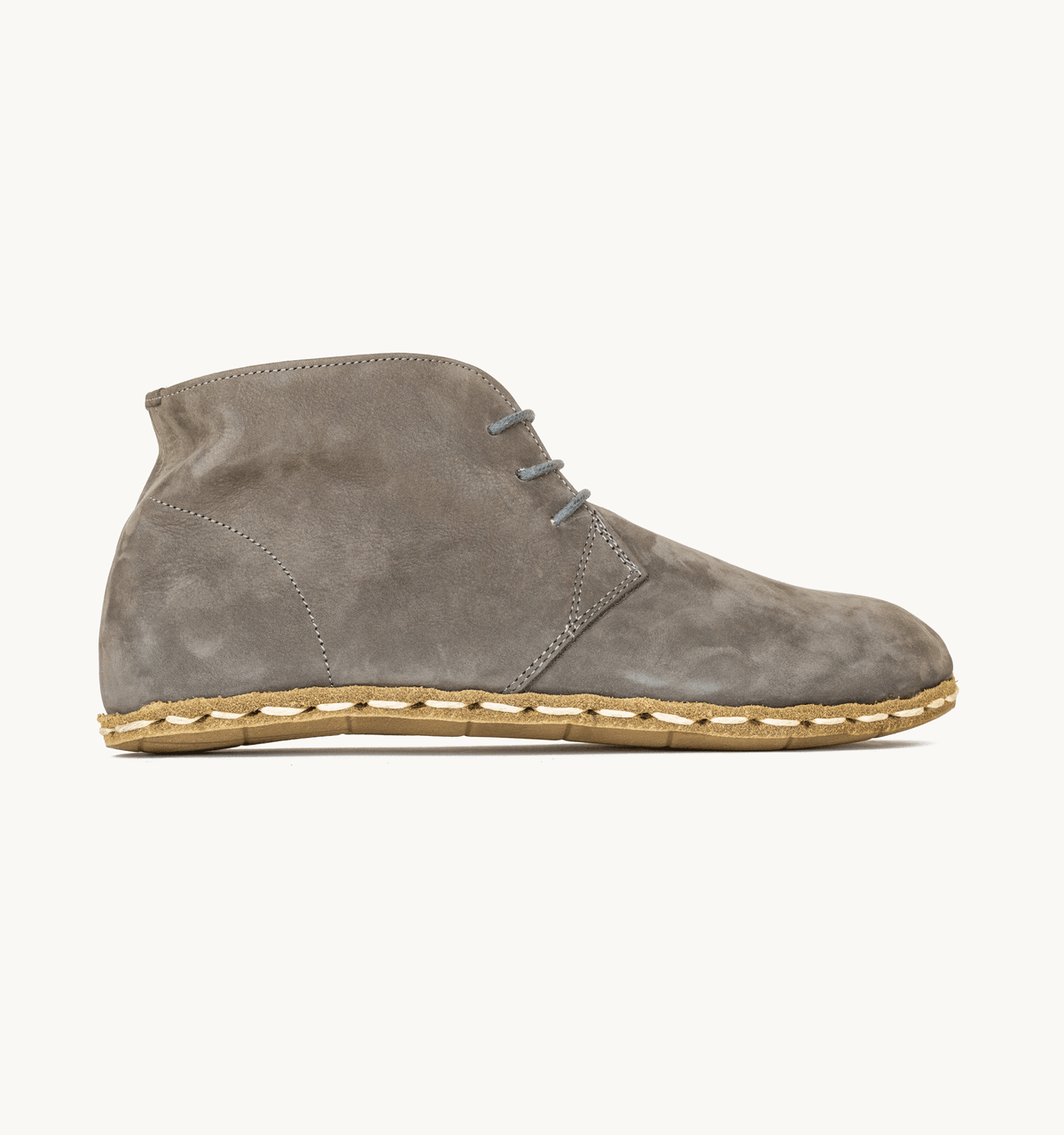 Ashen Nubuck Barefoot Leather Chukka Boot