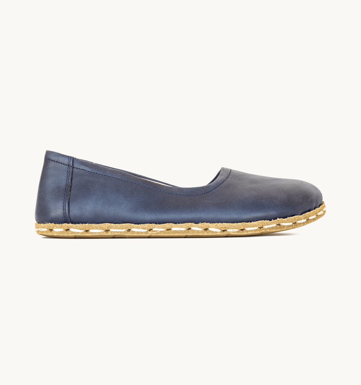 Ocean Crazy Blue Barefoot Leather Ballet Flat