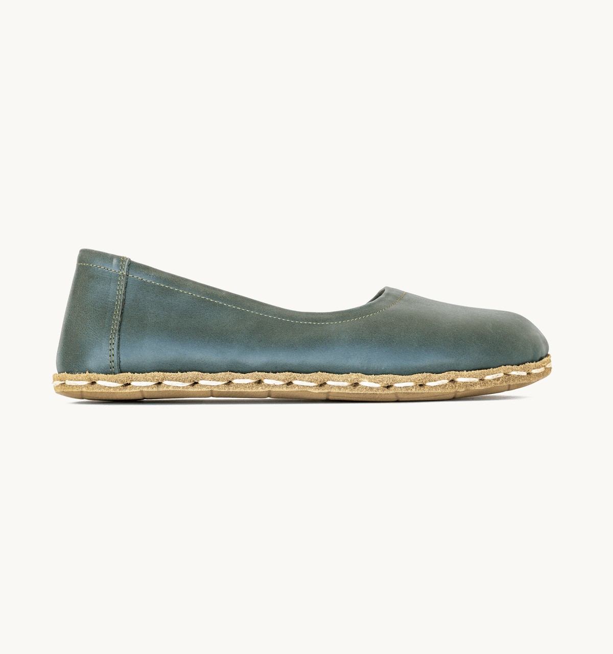 Evergreen Barefoot Leather Ballet Flat