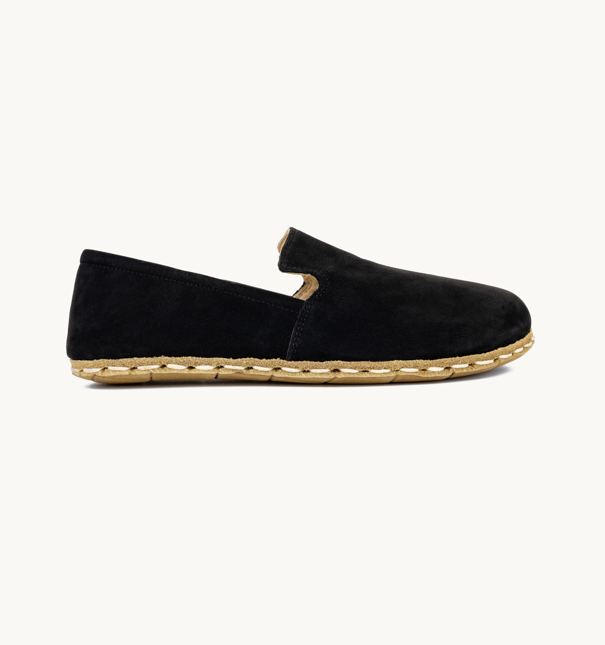 Midnight Barefoot Leather Loafer | Copper Grounding Rivet