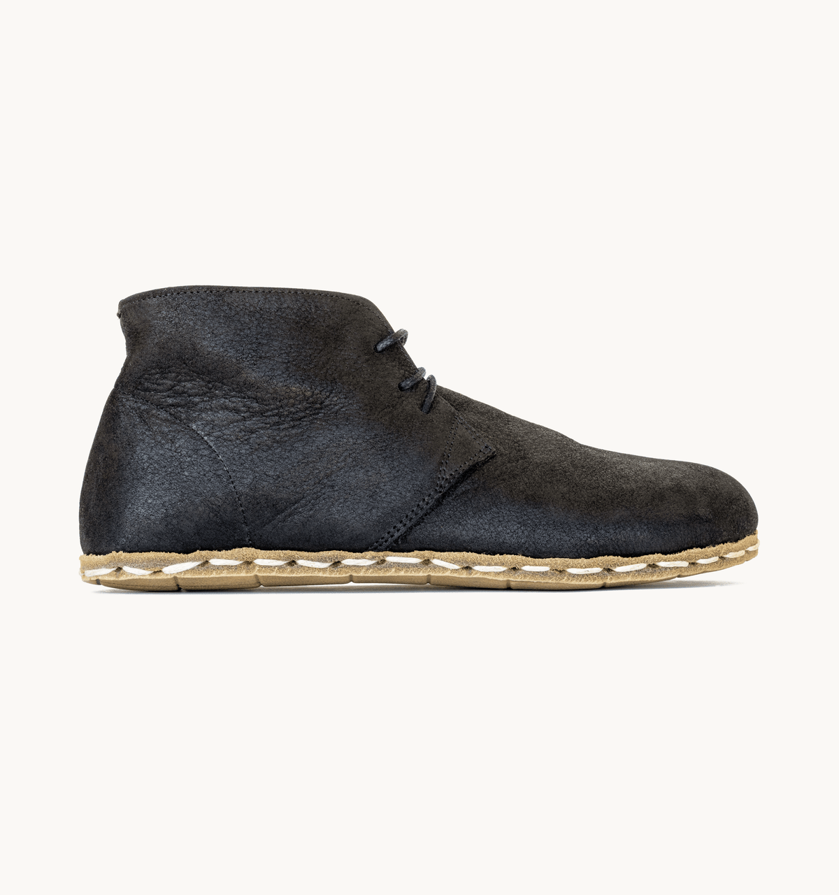 Raven Black Barefoot Leather Chukka Boot