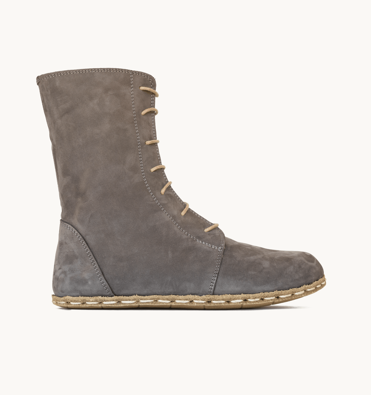 Ashen Nubuck Barefoot Leather Boot – Copper Grounding
