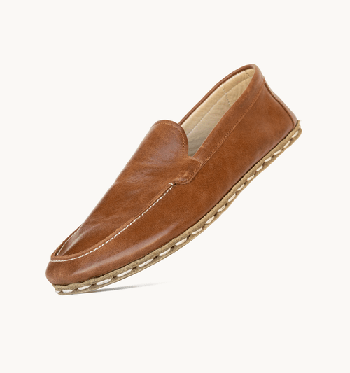 Russet Antique Barefoot Leather Moccasin