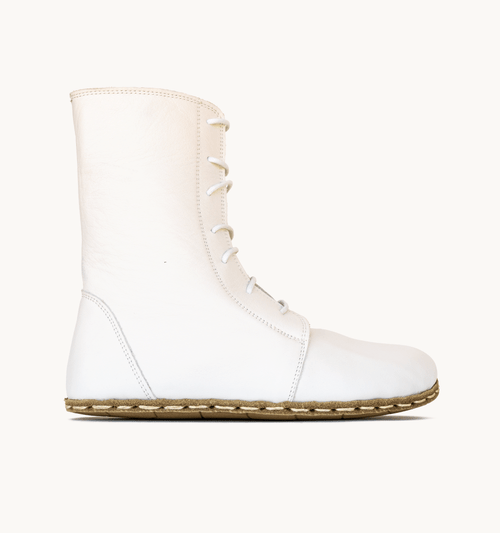 Cloud White Barefoot Leather Women's Boot