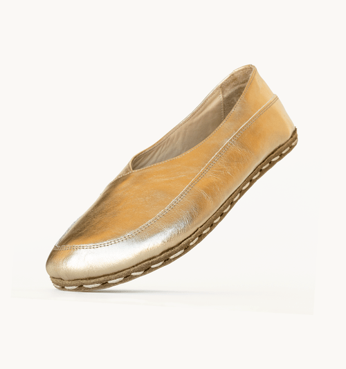 Harvest Gold Barefoot Leather Flat
