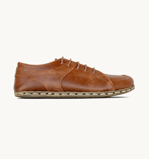 Umber Crazy | Men's Barefoot Leather Sneaker