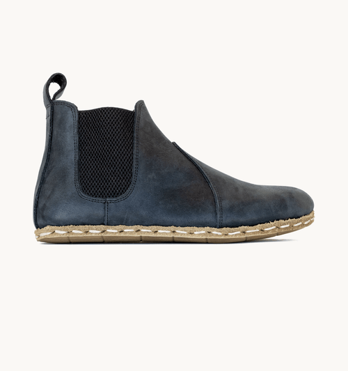 Raven Black Barefoot Leather Chelsea Boot