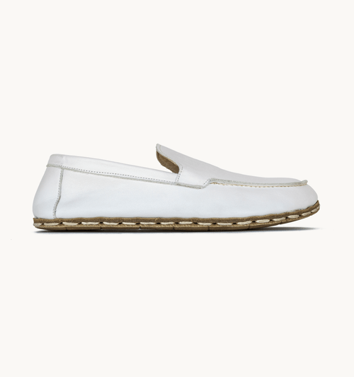 Cloud White Barefoot Leather Women's Moccasin