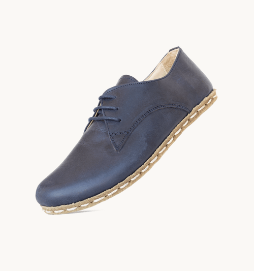 Ocean Blue Barefoot Leather Oxford for Women