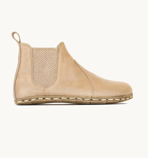 Sand Barefoot Leather Chelsea Boot | Copper Grounding
