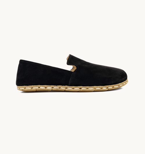 Midnight Barefoot Leather Loafer | Copper Grounding Rivet