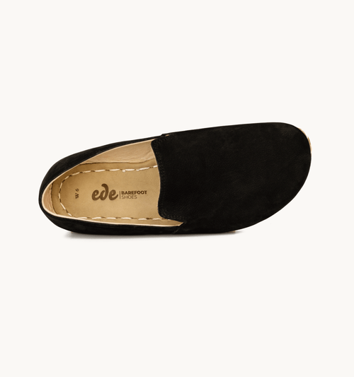 Midnight Barefoot Leather Loafer | Copper Grounding Rivet