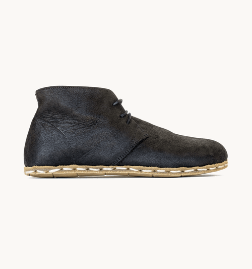 Raven Black Barefoot Leather Chukka Boot