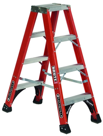 Twin Stepladder | Louisville Type IAA | HD Fiberglass FM1400HD - Dallas Ladder