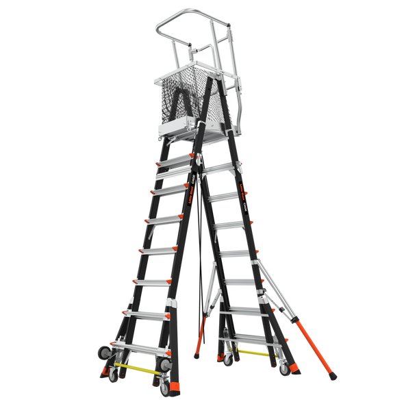 Little Giant 18515-240 Adjustable Safety Cage Ladder