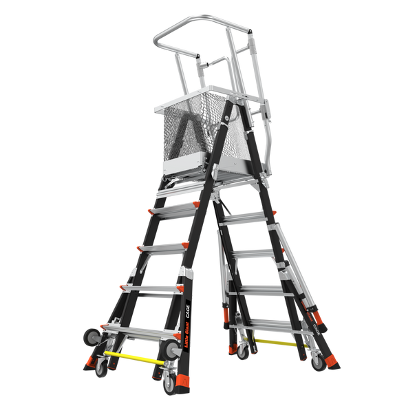 Little Giant 18509-240 Adjustable Safety Cage Ladder