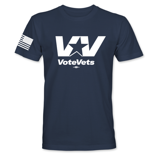 VoteVets Logo (Unisex Navy Tee)