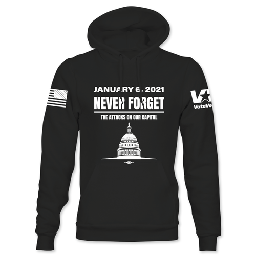 Never Forget (Black Pullover Hoodie)