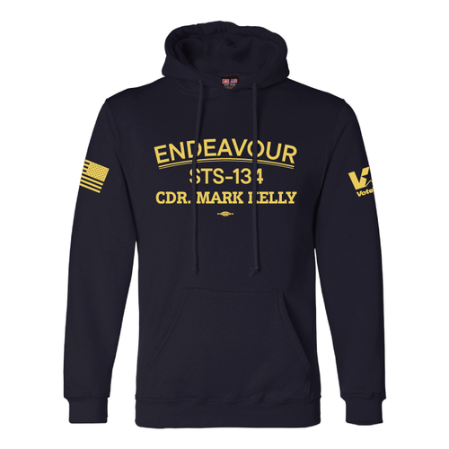 "Endeavor, Sts-134" "We've Got Your Six" Defend Mark Kelly (Navy Pullover Hoodie)
