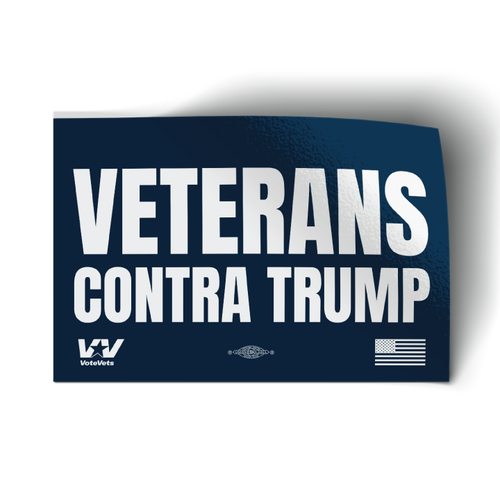 Veterans Contra Trump Stickers (5 Pack)