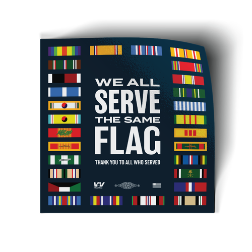 We All Serve Stickers (5 pack)