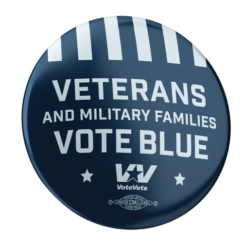 Vote Blue Buttons (2 pack)