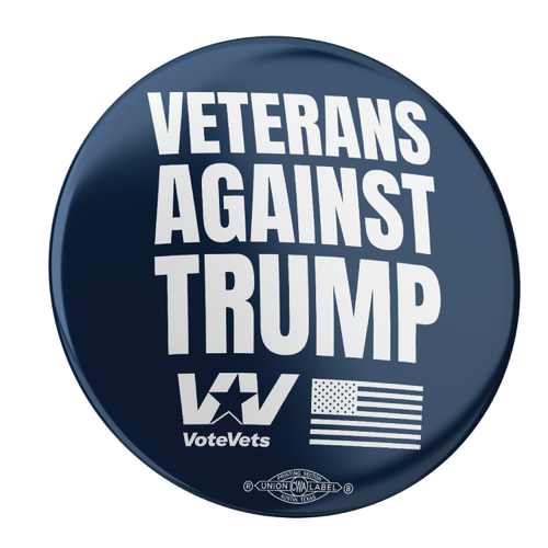 Veterans Against Trump Buttons (2 pack)