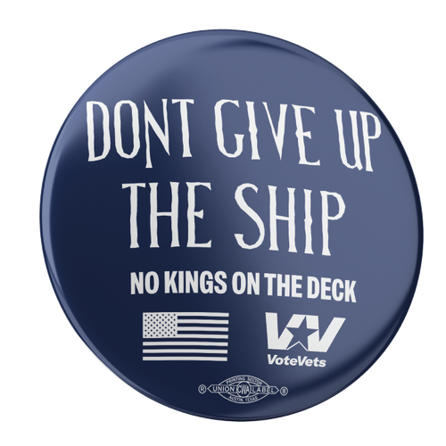 Don't Give Up The Ship Buttons (2 pack)