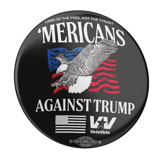 'Mericans Against Trump - Screaming Eagle Buttons (2 pack)