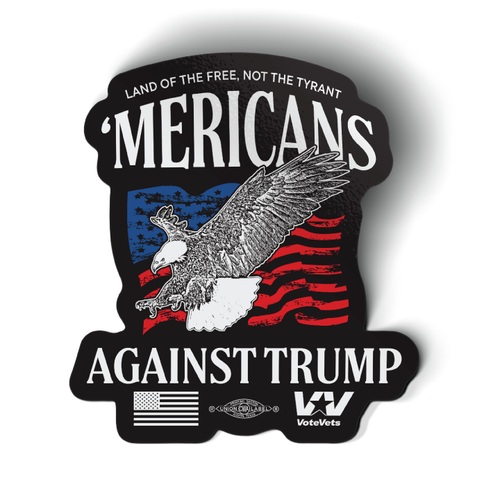 'Mericans Against Trump - Screaming Eagle Stickers (5 Pack)