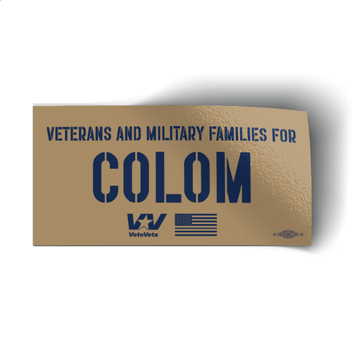 Veterans And Military Families For Colom Stickers (5 Pack)