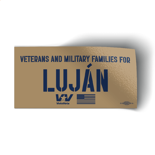 Veterans And Military Families For Lujan Stickers (5 Pack)