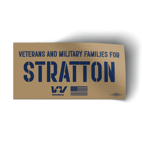 Veterans And Military Families For Stratton Stickers (5 Pack)