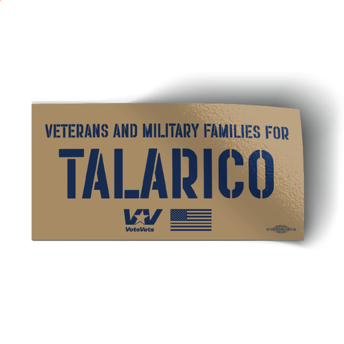 Veterans And Military Families For Talarico Stickers (5 Pack)