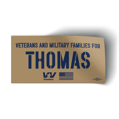 Veterans And Military Families For Thomas Stickers (5 Pack)