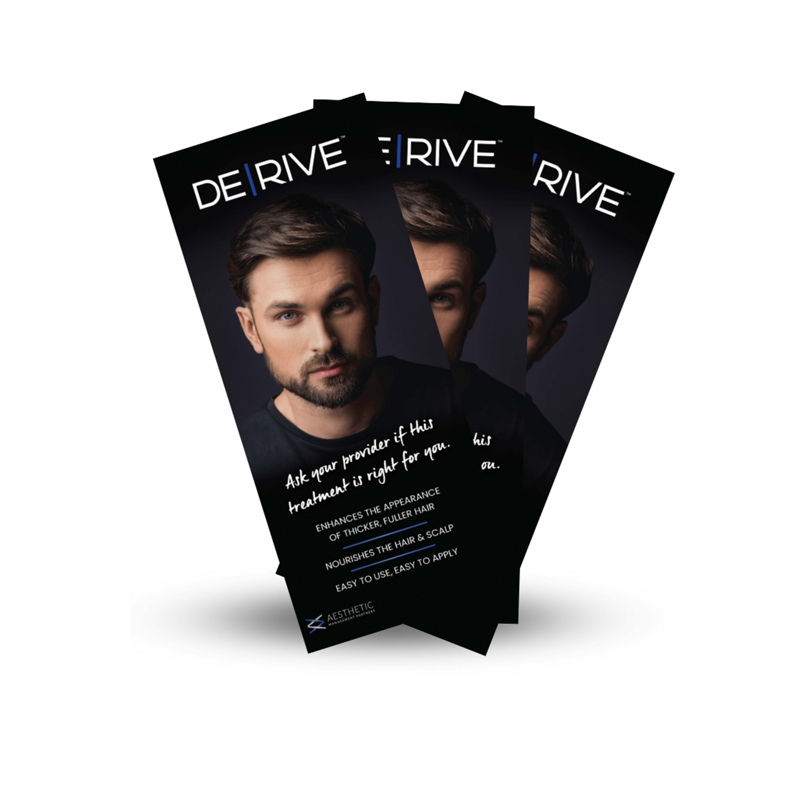 DE|RIVE | Male Trifold Brochures