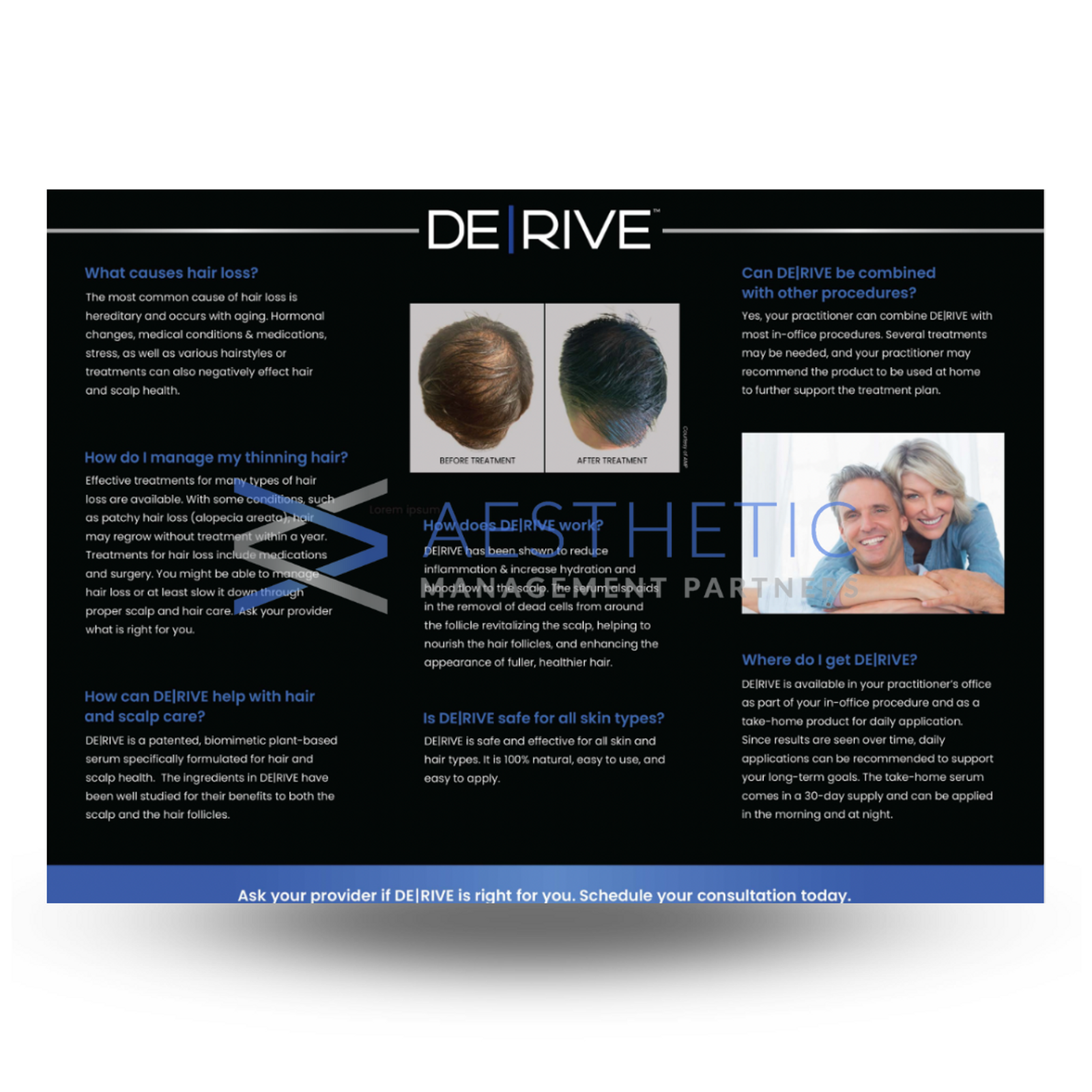 DE|RIVE | Female Trifold Brochures