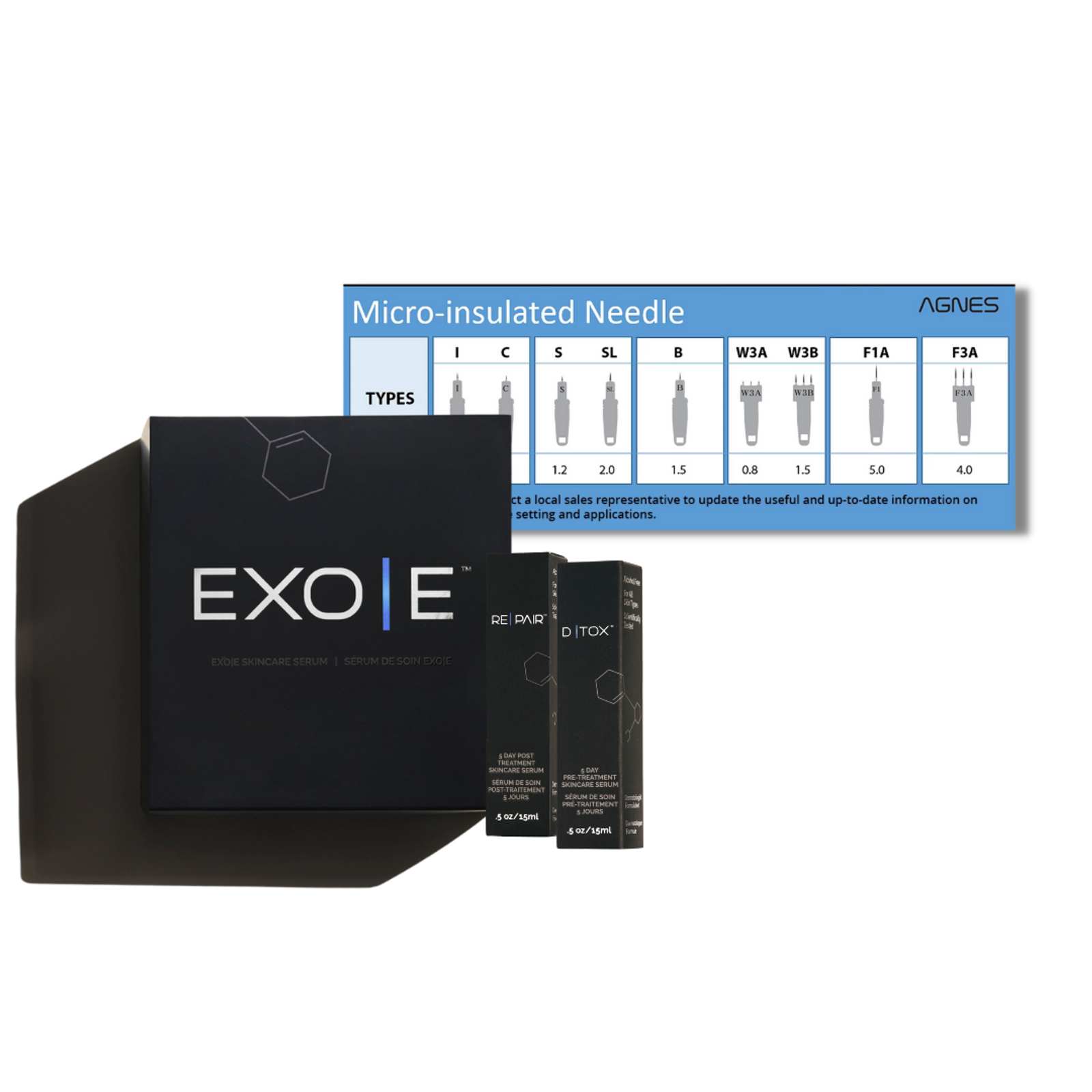 Agnes RF Needles & EXO|E Skin Revitalization Complex Bundle