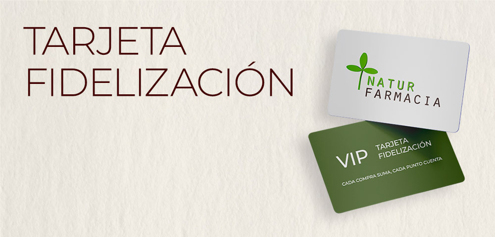 Tarjeta fidelización en Naturfarmacia Valera CBs en Naturfarmacia Valera CB
