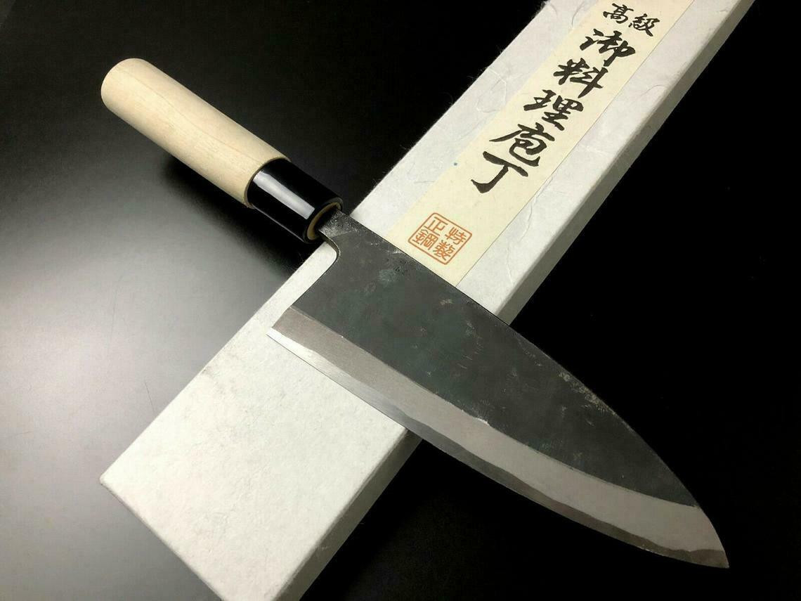 Japanese Knife Aritsugu Chef Knife Black Deba Knife Japan Filet Kitchen