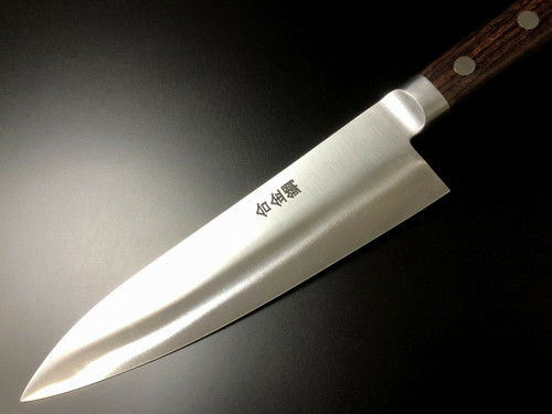 ARITSUGU Deba Blue Steel Fillet Kitchen Japanese Chef Knife 120 mm 4.72  AT018ds Engraved Name Saya Cover - Japanese Knives