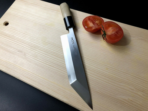 Japanese Knife Aritsugu Chef Knife Chinese Cleaver Knife Japan Kitchen Knife  Japan Sword Gift White Steel 230 mm 9.05 Personalize Name Magnolia Handle  - Japanese Knives