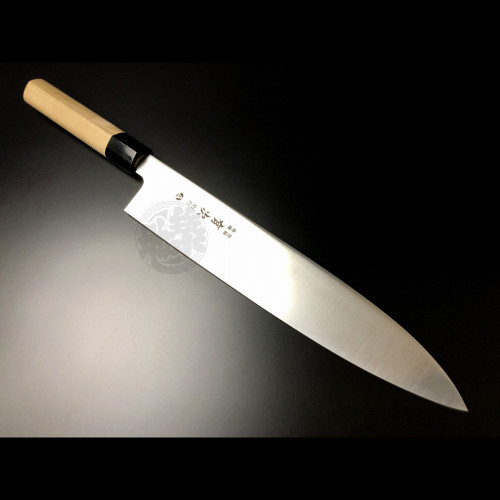 Authentic Tsukiji Aritsugu Japanese-style Wa-Gyuto 210mm made of AUS-10 Steel.