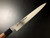 Japanese Chef's Knife ARITSUGU Blue Steel Honyaki Yanagi Kitchen 270 mm 10.62" Engraved Name Rose Handle Scabbard