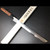 Authentic Tsukiji Aritsugu "Soutan" Blue Steel #2 Sakimaru Takohiki 300mm (11.8") with premium Rosewood handle. A stunning Katana-style sushi knife for professional chefs.