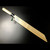 Authentic Tsukiji Aritsugu Yanagiba Kiritsuke 270mm (10.62"), a professional single-edged sashimi knife hand-forged from Blue Steel #2 for sushi masters.