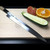 Aritsugu Mizuyaki Honyaki Yanagiba 300mm Blue Steel #2 Japanese chef knife with fresh ingredients