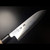 Close-up of authentic Aritsugu Santoku knife 180mm White Steel blade with Japanese engraving